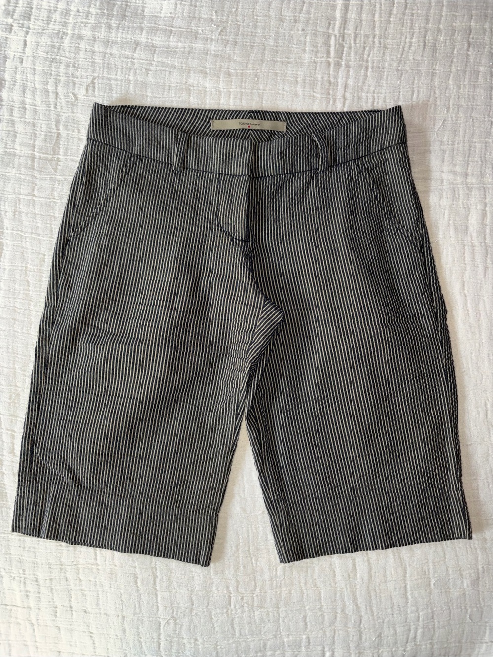 Kate Spade - Tokyo Collection Seersucker Bermuda Shorts, size 2
